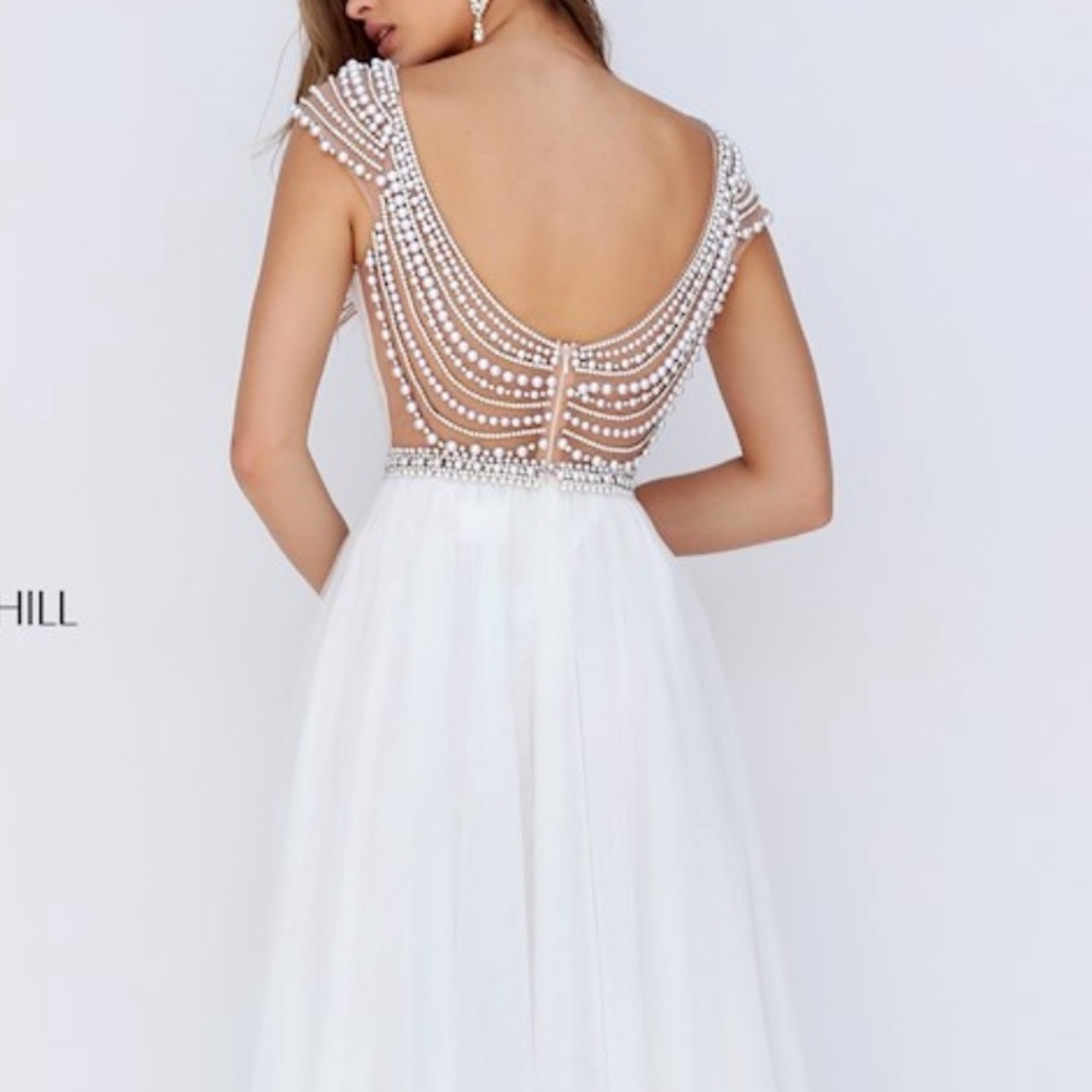 NWT Sherri Hill periwinkle gown - Picture 4 of 11